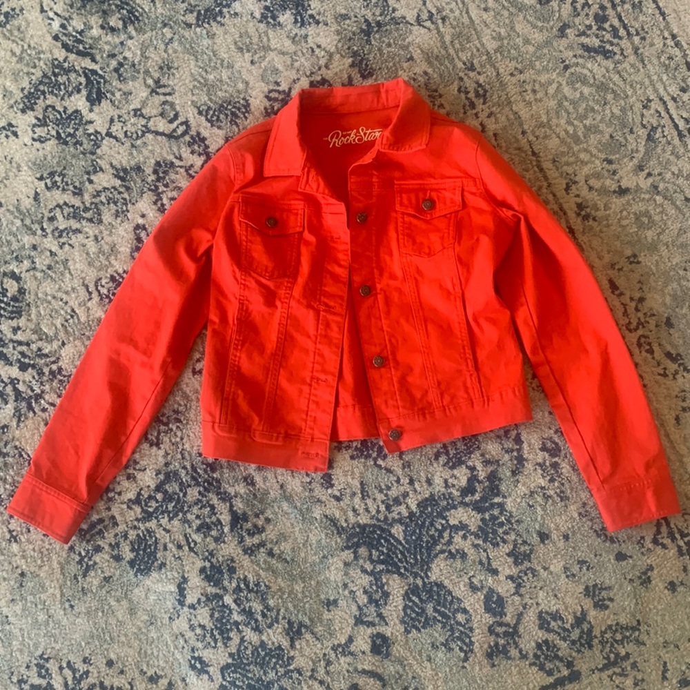 Old navy red rockstar jacket